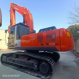 Excavatrice Hitachi Zaxis350 2023, faible nombre d'heures de travail, d'occasion, 35 tonnes, capacité de godet de 1,5 m, composants Kawasaki, pour travaux de construction et de terrassement - Product Image 1