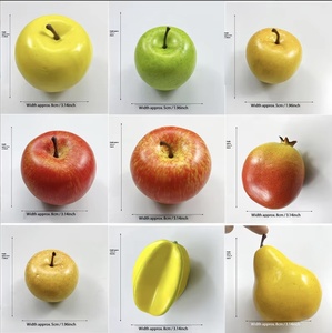 Set di Frutta <span class=keywords><strong>e</strong></span> Verdura Simulati, Ornamenti Decorativi tra cui Mele, Banane, Limoni, <span class=keywords><strong>Zucche</strong></span> <span class=keywords><strong>e</strong></span> Pere - Product Image 2
