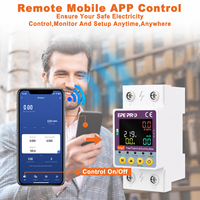 Disjoncteur intelligent WiFi EPEPRO Tuya avec compteur d'énergie, contrôle à distance par application, protection contre les fuites, les surintensités et les surtensions