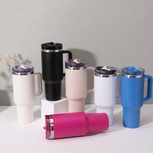 Nuovo Arrivo: Tumbler da Auto in Acciaio Inox da 40oz, <span class=keywords><strong>Tazza</strong></span> da Viaggio Isolata <span class=keywords><strong>a</strong></span> Doppia Parete, Bottiglia Termica con Punta di Aspirazione Rimovibile, Portatile - Product Image 2