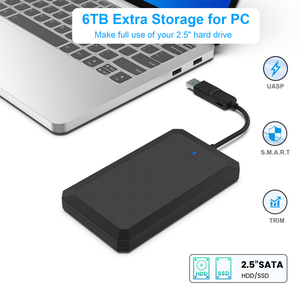 Customize USB 5 Gbps <b>External</b> <b>Hard</b> <b>Drive</b> Enclosure Type-C/A 2.5 Inch <b>SSD</b> Tool-Free NVMe With JMS578 to USB - Product Image 2