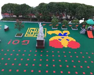 Carreaux de sol en plastique monocouche à petite grille pour terrain de basket-ball - Product Image 4