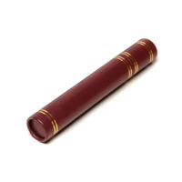 Tubo de Graduación de Cuero Duradero con Textura Granulada, Tubo de Graduación de PU Liso con Logotipo en Relieve Dorado, Tamaño Personalizado para Ceremonia de Graduación
