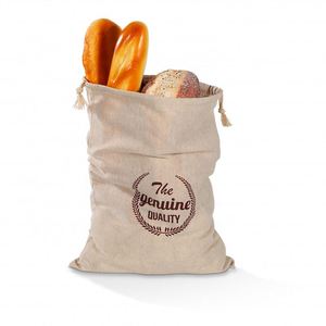 Natural Custom 100% Cotton Linen Clothing Bread Food Bags Plain Cotton Linen <b>Drawstring</b> <b>Pouch</b> Bag - Product Image 1