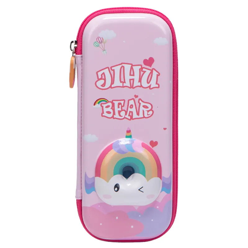 Cute Animal Pattern EVA Pencil Box Hard Shell Unicorn Student Pen Case School Supplies Gift For Girls
