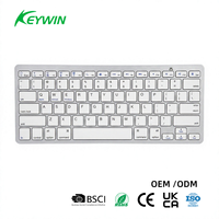 Keyboard Mini Nirkabel 78-Tombol OEM/ODM Pabrik, Keyboard Portabel Ringkas Kustom untuk Laptop, Tablet, Smartphone