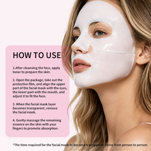 Mascarilla Facial de Cristal Rosa PDRN de Marca OEM Personalizada, Paquete de 4 Unidades para Hidratación Facial y Resistencia a las Arrugas - Product Image 5