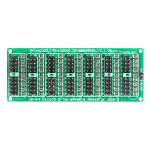 Nuovo 7 sette dieci anni 1R - 9999999R programmabile regolabile resistore SMD Slide resistore Board Step Accuracy 1R 1% 1/2 Watt modulo 200V