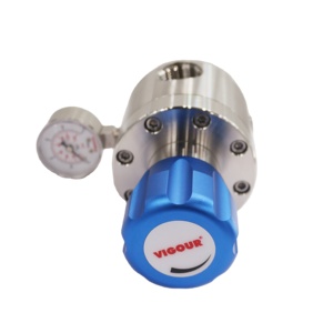 Regulador de línea de CO2 de alto flujo de una sola etapa de latón cromado, entrada máxima de 35 bares de baja presión para uso industrial de propano acetileno - Product Image 1