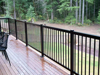 Système de balustrade en aluminium contemporain avec fabrication de précision et service d'inspection de qualité