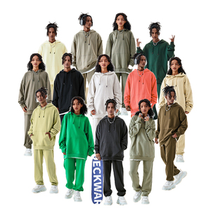 Custom Logo Hoodies Unisex High Quality Anti-shrink Heavyweight Oversized Drawstring Hoodie Terry Cotton Men's Hoodies - Product Image 2