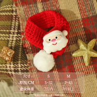 Écharpe en laine pour animaux de compagnie, chien, chat, motif dessin animé, collier Ragdoll, accessoires automne/hiver, Noël