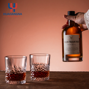 Çift eski moda viski Set şeffaf likör Scotch votka viski şişesi ahşap hediye kutusu düğün parti doğum günü için - Product Image 4