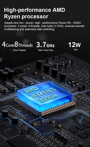 คอมพิวเตอร์มินิสำหรับธุรกิจและสำนักงาน <span class=keywords><strong>AMD</strong></span> <span class=keywords><strong>R5</strong></span> <span class=keywords><strong>3550H</strong></span> ราคาประหยัด ใหม่ พร้อม RAM DDR4, NVMe SSD และระบบปฏิบัติการ Win11Pro สำหรับเกมเมอร์ - Product Image 6