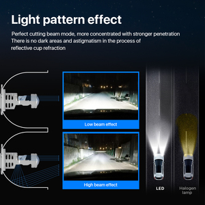 Ampoule de phare LED H4 9003 HB2 80W Canbus 10000LM 12V Faros automotriz lentille de projecteur LED lumière LED pour voiture moto <span class=keywords><strong>scooter</strong></span> - Product Image 5