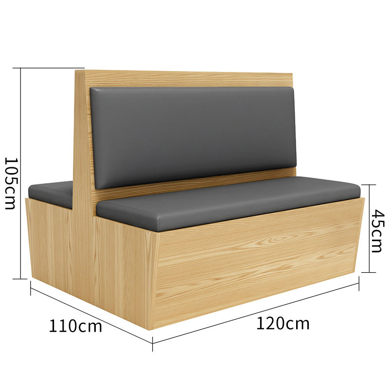 บูธคู่สีเทา