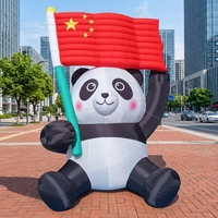 Grand Panda Gonflable de Grande Taille : Le Spot Photo Instagrammable avec Décorations Animaux Trésors Nationaux Gonflables