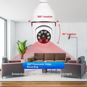 Cámara Bombilla con Giro e Inclinación, Visión Nocturna HD, Rotación de 360 Grados, WiFi, Grabación de Video Gran Angular, Seguridad para el Hogar, Minion - Product Image 1