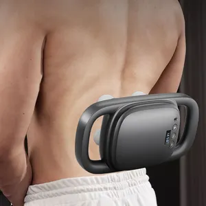 4 cabeças de massagem Display tecido profundo percussão elétrica fascia arma impulsionador muscular vibrador massagem arma para 2023 recém-chegados