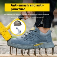 Chaussures de sécurité anti-écrasement, anti-perforation, respirantes, à embout d'acier, résistantes au feu pour soudeurs, travaux de construction et utilisation en usine