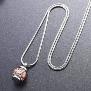 SongYi Wholesale Hollow Rose Gold <strong>Butterfly</strong> <strong>Ash</strong> Jewelry Urn Pendant Waterproof Stainless Steel Openable Cremation <strong>Necklace</strong> - Product Image 5