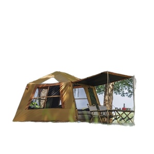 Tente gonflable familiale à colonne d'air monobloc, auto-gonflable, avec maille sur quatre côtés, pour le camping en plein air et les séjours de nuit - Product Image 2