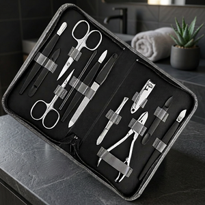 ASAP Professional Stainless Steel Manicure <b>Pedicure</b> Kit Nail Care Grooming Set Complete Beauty <b>Tools</b> Kit Model ABP-0-2020-4 OEM - Product Image 4