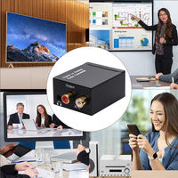 Adaptateur numérique SPDIF coaxial Toslink vers analogique stéréo L/R et 3,5 mm, convertisseur audio optique vers RCA avec câble à fibre optique pour PS3