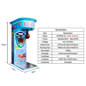 Macchina da Boxe a Gettoni per Bambini, Tester di Forza, Gioco Arcade per Allenamento Sportivo, Sicuro e Morbido - Product Image 2