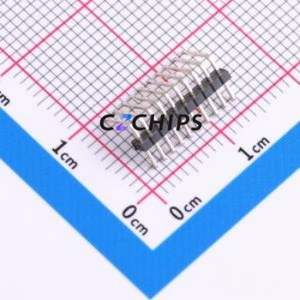 HX PZ1.27-1x10P WZ-P Pin Header Bent Lead Through Hole,P=1.27mm Connector 1x10P 1.27mm Pin Header Right Angle Insert - Product Image 2