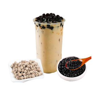 Bolas de Tapioca de Perla Negra a Granel con Azúcar Moreno, Ingrediente para Té de Burbujas en Bolsa para Bebidas Boba y Postres, Grado Alimenticio Certificado, Fácil de Cocinar - Product Image 1