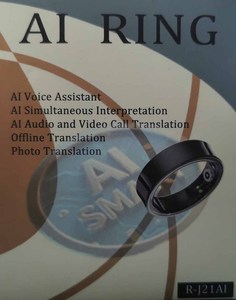 Anillo Traductor de Voz con IA, Traducción en Línea y Fuera de Línea, Resumen de Reuniones, Resistente al Agua 5ATM, Anillo Inteligente - Product Image 3