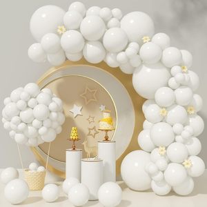 Vente en gros de ballons personnalisés pour enfants, grande quantité, 50 ballons blancs en latex de 12 pouces pour fêtes prénatales - Product Image 5