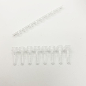 Tube PCR XZ Lab Supplies 0,2 ml, 8 strips, transparent, jetable, avec couvercle séparé, utilisation facile - Product Image 3