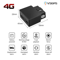 Traceur GPS OBD 4G VSGPS pour Voiture Privée, Flotte et Véhicule – Positionnement Rapide GPS/BDS/APGS
