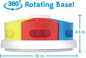 Organisation et stockage de bureau à domicile Organisateurs de fournitures d'art Organisateur coloré Lazy Susan Cabinet Organizer - Product Image 5