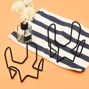<b>Iron</b> and ceramic coaster rack, piece by piece, bamboo and wooden tray storage rack set, coaster holder, cup holder - Product Image 2