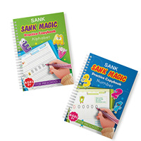 Livre d'alphabet arabe pour enfants livre de pratique d'écriture manuscrite réutilisable livre magique coulé éducatif