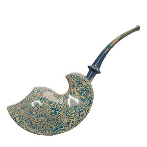 Muxiang Tobacco Pipe Bent Type Lacquered Wood Smoking Pipe With Filter Retro Style Personal Gift - Product Image 4