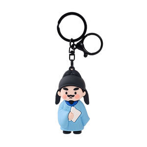 Ciondolo Creativo a Forma di Poeta, Accessori per Gioielli Cartoon, Portachiavi Li Bai <span class=keywords><strong>Du</strong></span> <span class=keywords><strong>Fu</strong></span>, Ciondolo per Zaino, Piccolo Regalo per Studenti - Product Image 6