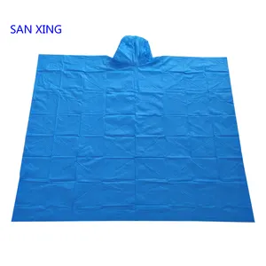 Di alta Qualità Riutilizzabile a buon mercato logo personalizzato stampato IN PVC EVA cappotto di pioggia impermeabile poncho