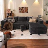 Emballage de boîte de canapé extensible en tissu comprimé sous vide vente en gros de meubles de salon modernes ensemble de lit