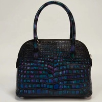 Sac à main en cuir de crocodile patiné du nil de créateur exotique sac fourre-tout de luxe pour femme