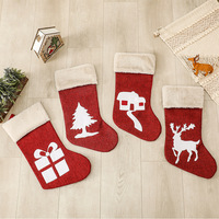Nouvelles chaussettes de Noël, sacs cadeaux, décorations de Noël, pendentifs de Noël, ornements pour arbre de Noël, sacs de bonbons