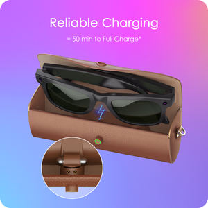 Étui de transport en cuir PU pour chargeur portable 3500 mAh, étui de recharge pour lunettes intelligentes Ray-Ban, étui de recharge pour <span class=keywords><strong>RayBan</strong></span> Meta - Product Image 4