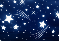 Kain Bathtub Premium Starry Sky Blue Bonded 100% Poliester dengan Cetak Transfer Panas untuk Dekorasi Rumah