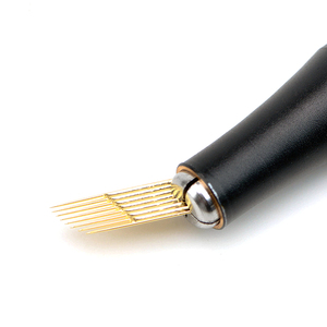 Cuchillas de Microblading PMU Doradas 15 18F 0.20mm, Aguja Nano para Lápiz Manual de Cejas - Product Image 2