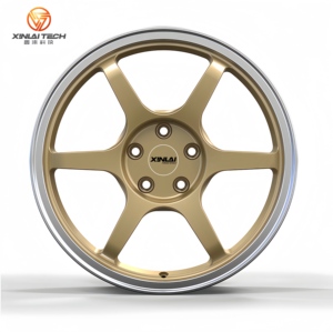 ล้อฟอร์จโมโนบล็อกแบบเปิดขอบสีแชมเปญโกลด์ XINLAI ขนาด 18-26 นิ้ว 5x114.3 5x120 สำหรับ BMW E46 M3 และ Subaru BRZ - Product Image 1