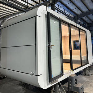 Maison mobile modulaire préfabriquée haut de gamme et <span class=keywords><strong>vue</strong></span> sur la <span class=keywords><strong>mer</strong></span> luxueuse salle de soleil pomme cabine bar bureau Pod maison préfabriquée mobile - Product Image 3
