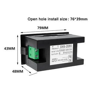 Vôn Kế AC Kỹ Thuật Số Hertz/HZ Bảng Điều Khiển Máy Đo AC 80-300V 110V 220V Bộ Đếm Tần Số 45.0Hz-65.0Hz Màn Hình LCD Kép Màn Hình 2 Trong 1 - Product Image 2